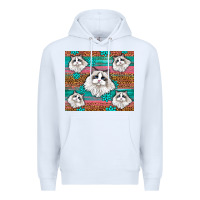 White Western Ragdoll Cat Premium Hoodie - LillyAllenDesigns