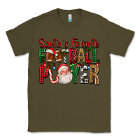 Army Green Santa's Favorite Football Player For Christmas Classic Tee - FaDigitalArtStudio