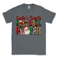 Charcoal Heather Santa's Favorite Football Player For Christmas Classic Tee - FaDigitalArtStudio