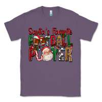 Lavender Santa's Favorite Football Player For Christmas Classic Tee - FaDigitalArtStudio