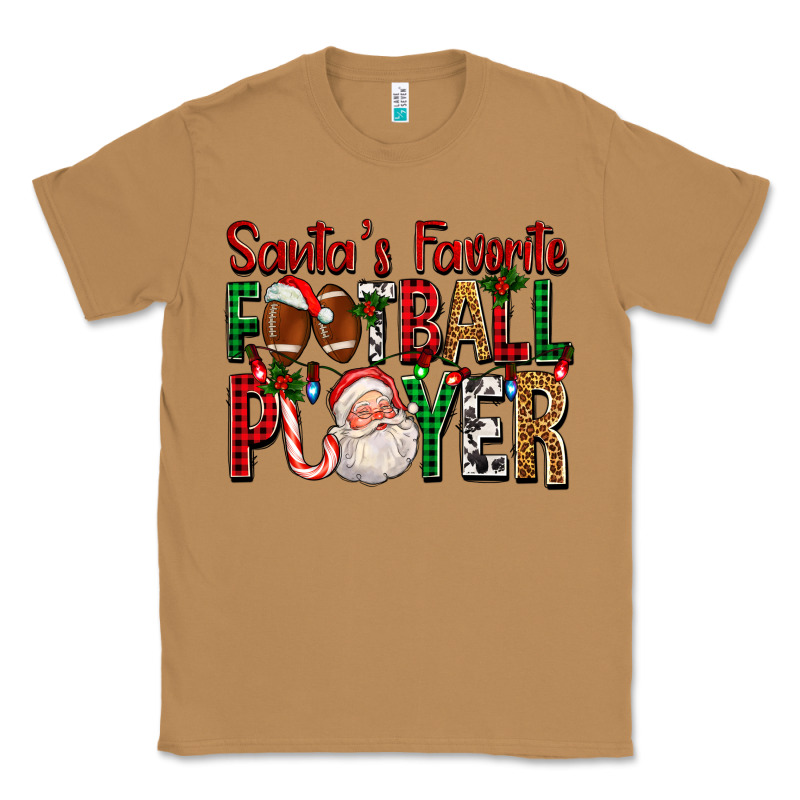 Santa's Favorite Football Player For Christmas Classic Tee by FaDigitalArtStudio | Teevron