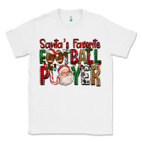 White Santa's Favorite Football Player For Christmas Classic Tee - FaDigitalArtStudio
