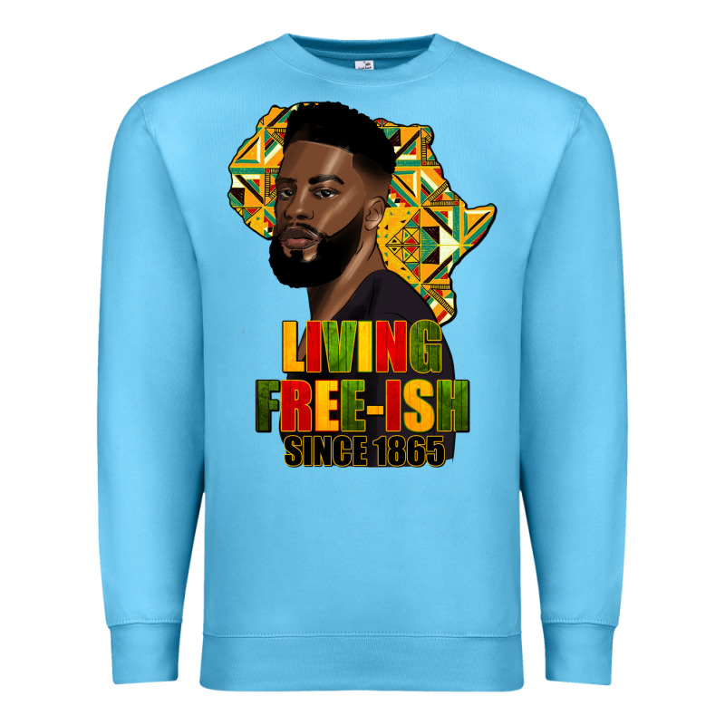 Juneteenth Living Freeish Since 1865 Premium Sweatshirt by HRA Design Shop | Teevron