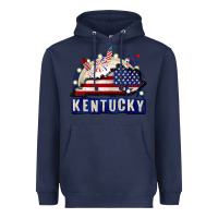 Navy Kentucky 4th of July Heavyweight Hoodie - CowGirlArtShop