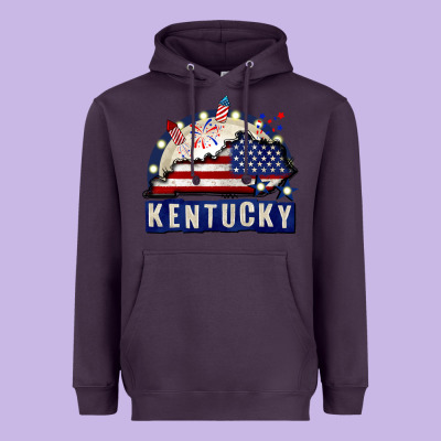 Kentucky 4th Of July Heavyweight Hoodie Designed By Cowgirlartshop
