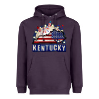 Plum Kentucky 4th of July Heavyweight Hoodie - CowGirlArtShop