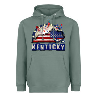 Sage Kentucky 4th of July Heavyweight Hoodie - CowGirlArtShop