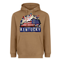 Toasted Coconut Kentucky 4th of July Heavyweight Hoodie - CowGirlArtShop