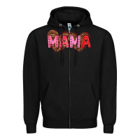 Black mama valentines day Zipper Hoodie - texasbilliewilder