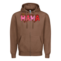 Chestnut mama valentines day Zipper Hoodie - texasbilliewilder