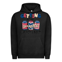 Pigment Black getting star spangled hammered Urban Hoodie - MaliasSmallBusiness