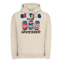 Pigment French Oak getting star spangled hammered Urban Hoodie - MaliasSmallBusiness