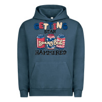 Pigment Midnight Navy getting star spangled hammered Urban Hoodie - MaliasSmallBusiness