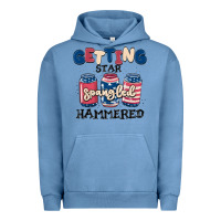 Pigment Pebble Blue getting star spangled hammered Urban Hoodie - MaliasSmallBusiness