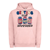 Pigment Salmon getting star spangled hammered Urban Hoodie - MaliasSmallBusiness
