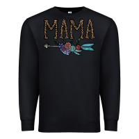 Black mama Premium Sweatshirt - CowhideDigitalArt