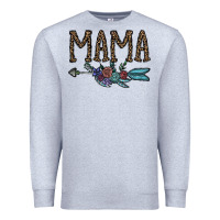 Heather Grey mama Premium Sweatshirt - CowhideDigitalArt