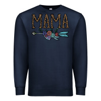 Navy mama Premium Sweatshirt - CowhideDigitalArt