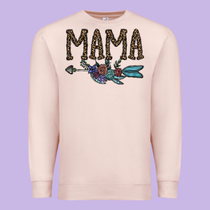 Mama Premium Sweatshirt Designed By Cowhidedigitalart