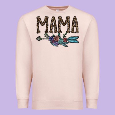 Mama Premium Sweatshirt Designed By Cowhidedigitalart