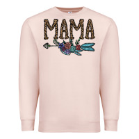 Pale Pink mama Premium Sweatshirt - CowhideDigitalArt