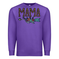 Purple mama Premium Sweatshirt - CowhideDigitalArt