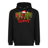 Black Christmas nanny claus Heavyweight Hoodie - FaDigitalArtStudio