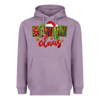 Lavender Christmas nanny claus Heavyweight Hoodie - FaDigitalArtStudio