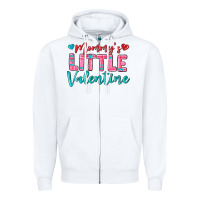 White momys little valentine Zipper Hoodie - texasbilliewilder