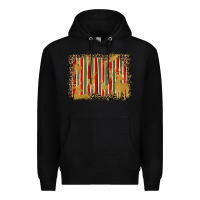 Black christmas reindeers leopard background Premium Hoodie - BarkalooDesign