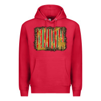 Cardinal christmas reindeers leopard background Premium Hoodie - BarkalooDesign