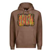 Chestnut christmas reindeers leopard background Premium Hoodie - BarkalooDesign