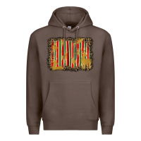 Coffee christmas reindeers leopard background Premium Hoodie - BarkalooDesign