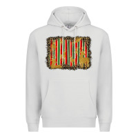 Dove Grey christmas reindeers leopard background Premium Hoodie - BarkalooDesign