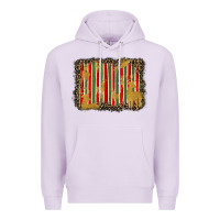 Lilac christmas reindeers leopard background Premium Hoodie - BarkalooDesign