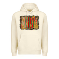 Sandshell christmas reindeers leopard background Premium Hoodie - BarkalooDesign