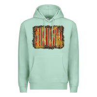 Seafoam christmas reindeers leopard background Premium Hoodie - BarkalooDesign