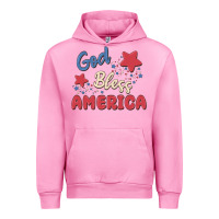 Fuchsia Pink god bless america Urban Hoodie - MaliasSmallBusiness