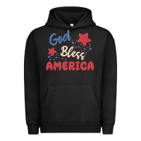 Pigment Black god bless america Urban Hoodie - MaliasSmallBusiness