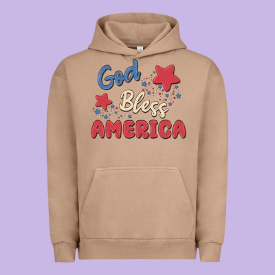 God Bless America Urban Hoodie Designed By Maliassmallbusiness