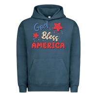 Pigment Midnight Navy god bless america Urban Hoodie - MaliasSmallBusiness