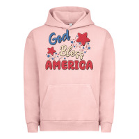 Pigment Salmon god bless america Urban Hoodie - MaliasSmallBusiness