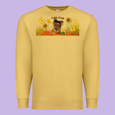 Juneteenth Little Miss Libbey Glass Premium Sweatshirt Designed By Hra Design Shop