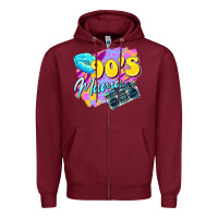 Burgundy 90's mama Zipper Hoodie - Zillion Design Studio
