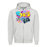 Dove Grey 90's mama Zipper Hoodie - Zillion Design Studio
