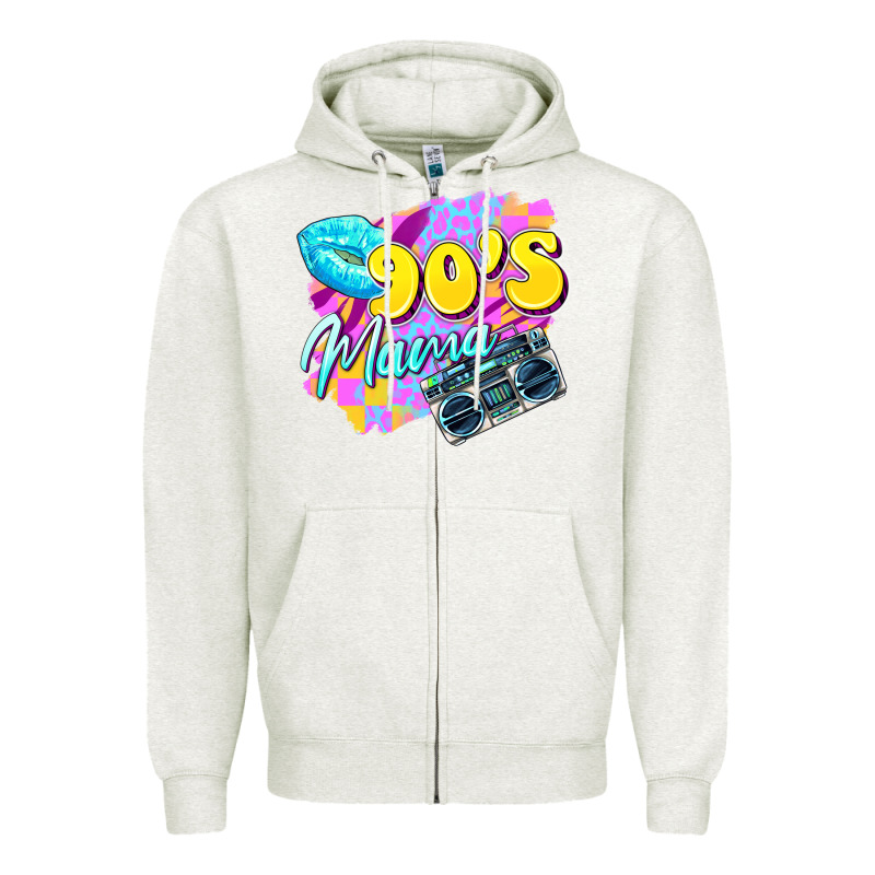 90's Mama Zipper Hoodie by Zillion Design Studio | Teevron