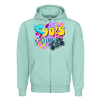 Seafoam 90's mama Zipper Hoodie - Zillion Design Studio