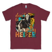 Burgundy dont be a salty heifer with sunflowers Classic Tee - texasbilliewilder