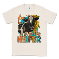 Natural dont be a salty heifer with sunflowers Classic Tee - texasbilliewilder