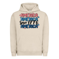 Pigment French Oak america since 1776 Urban Hoodie - MaliasSmallBusiness